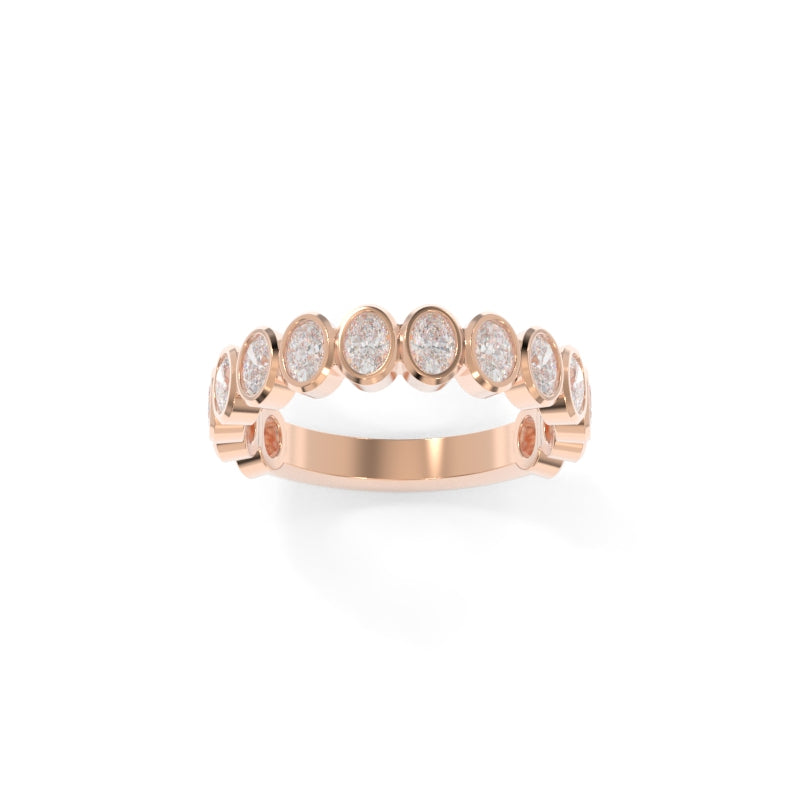 Maya Petite Bezel Band Oval