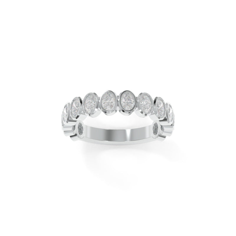Maya Petite Bezel Band Oval
