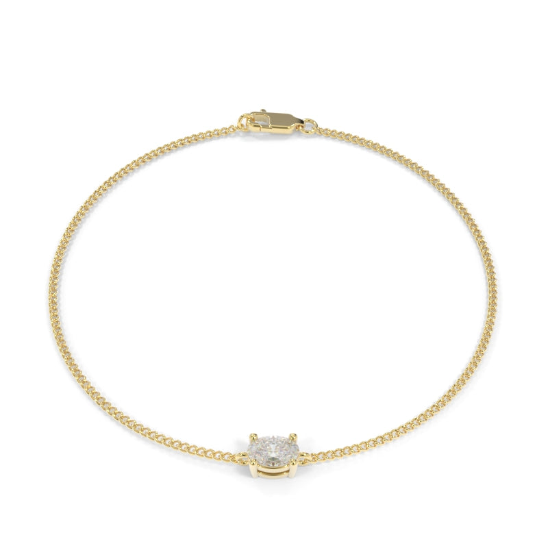 Maya Solitaire Diamond Bracelet - Lab Grown Diamonds