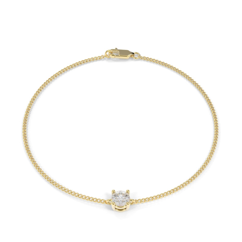 Maya Solitaire Diamond Bracelet - Lab Grown Diamonds