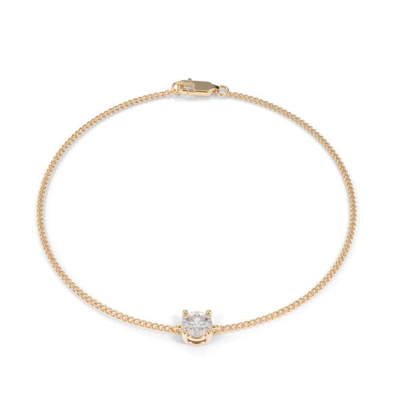 Maya Solitaire Diamond Bracelet - Lab Grown Diamonds