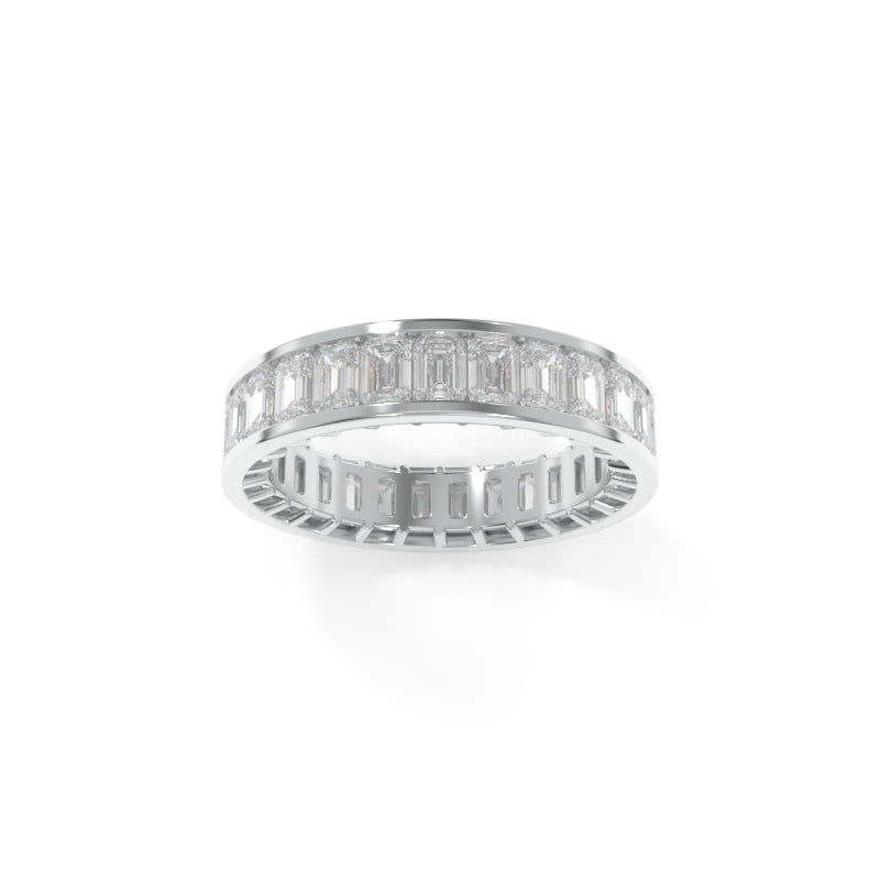 Maya Petite Channel Band Emerald