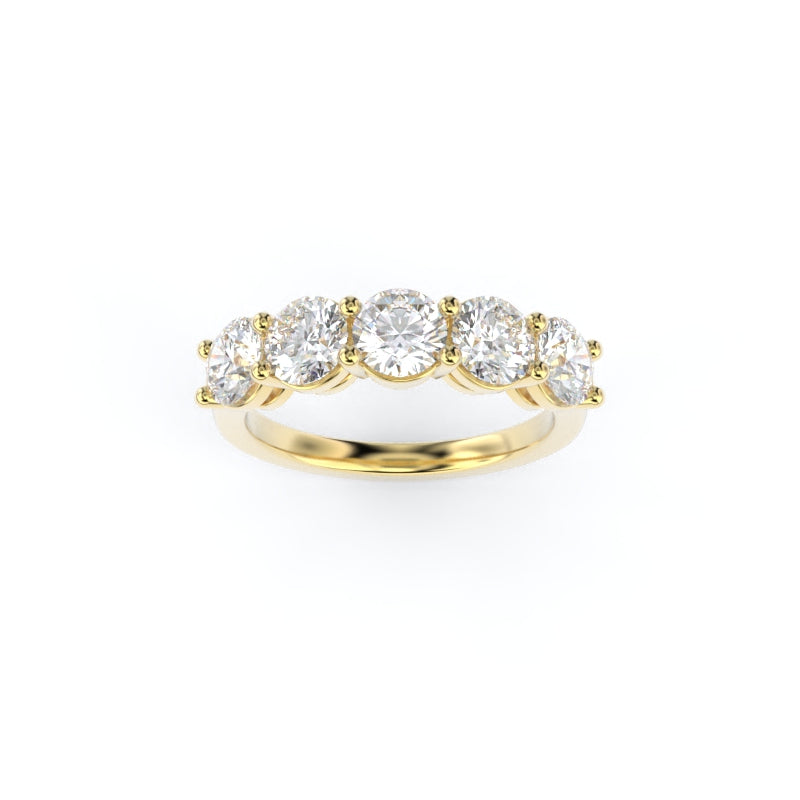 Maya Round Band Lab Grown Diamond