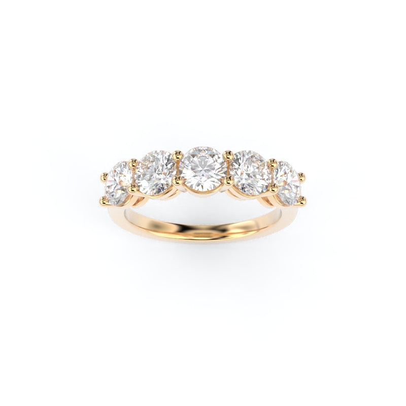 Maya Round Band Lab Grown Diamond