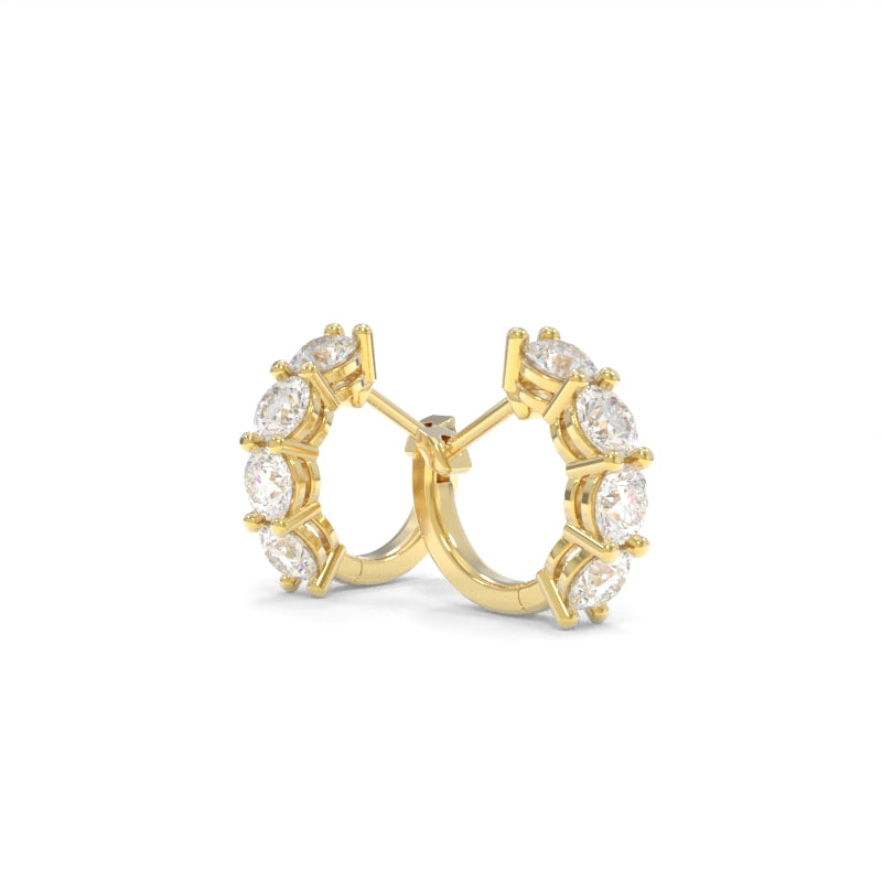 Maya Huggies - 18k Yellow Gold