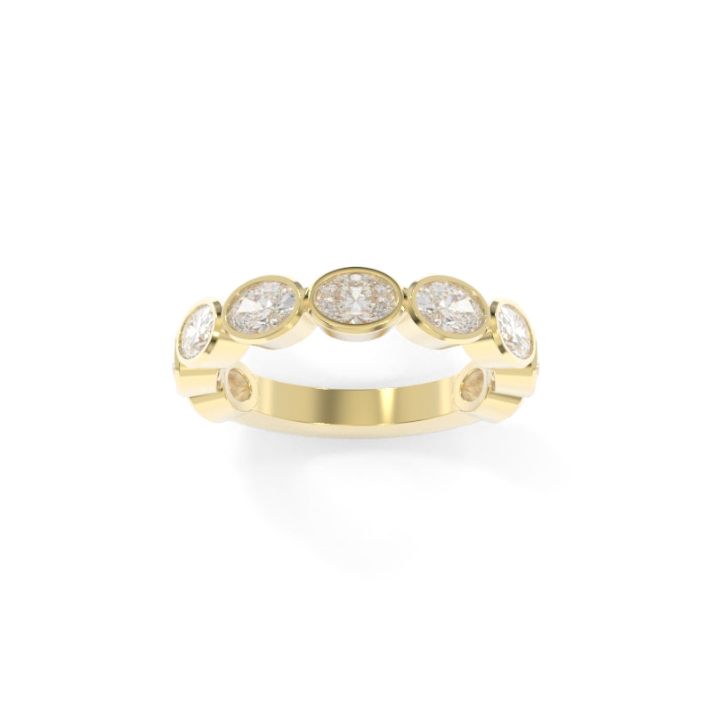 Maya Bezel Oval Band