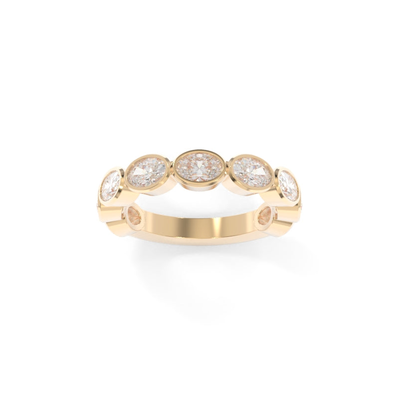 Maya Bezel Oval Band
