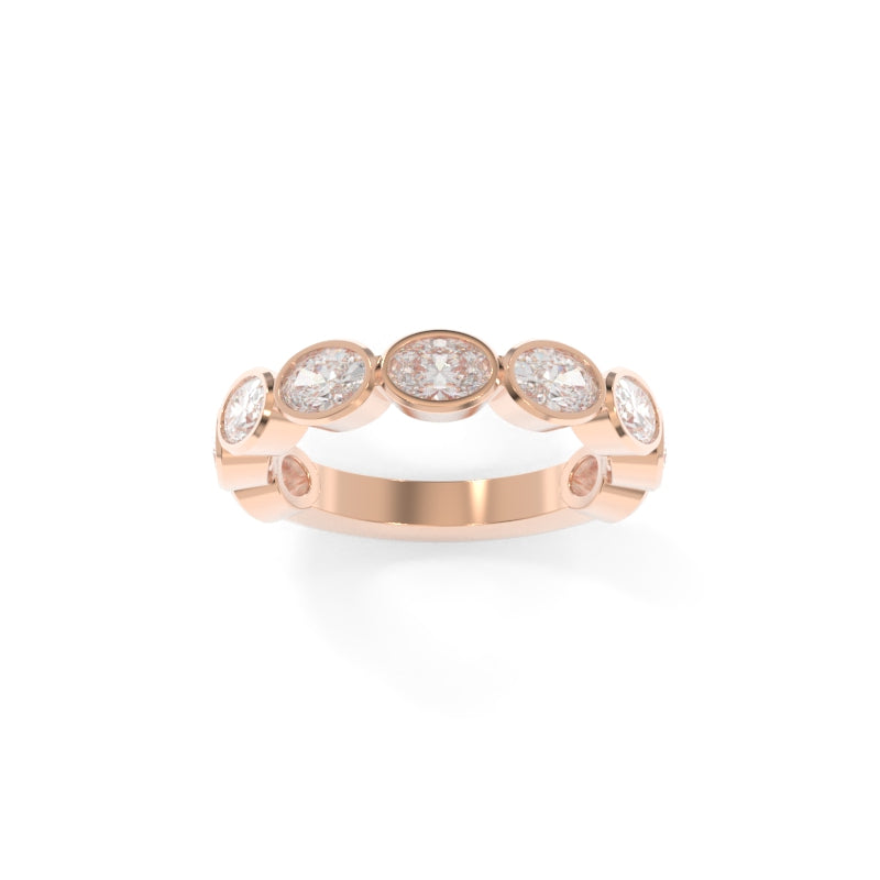 Maya Bezel Oval Band