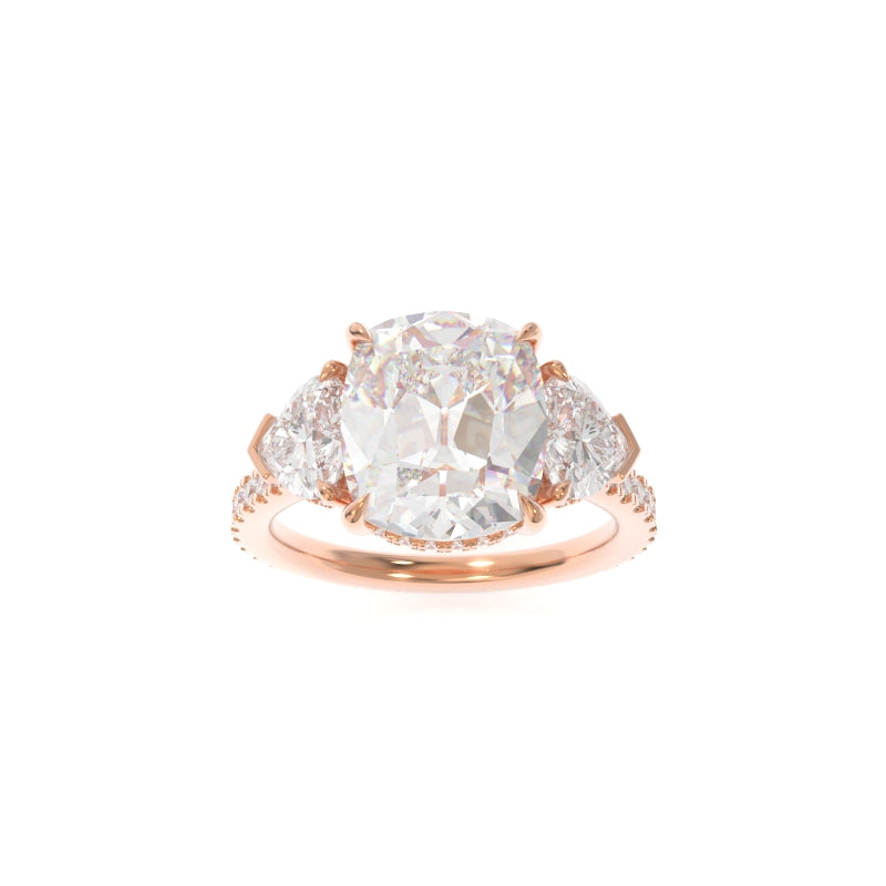 Michelle Ring (Heart Version) Old Mine Cushion