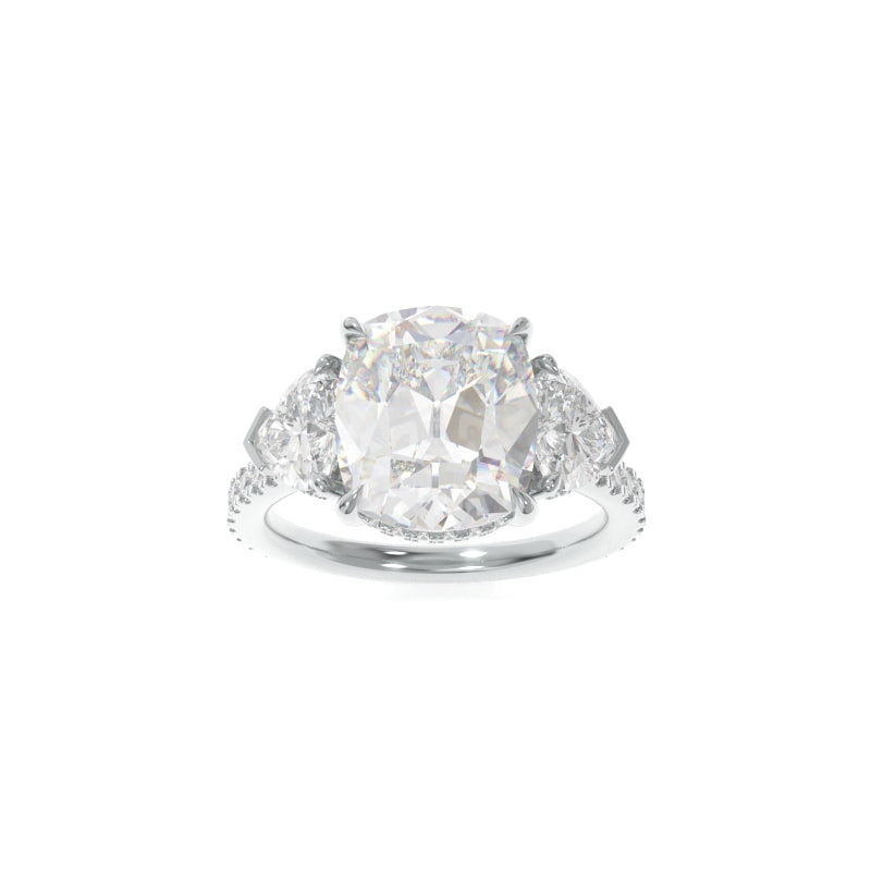 Michelle Ring (Heart Version) Old Mine Cushion