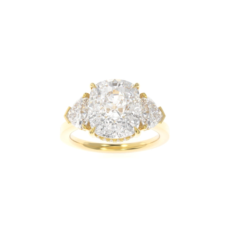 Michelle Solitaire (Heart Version) Elongated Cushion