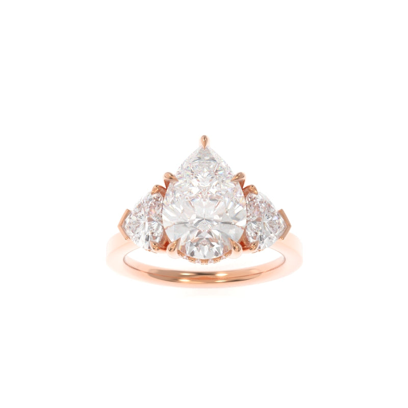 Michelle Solitaire (Heart Version) Pear