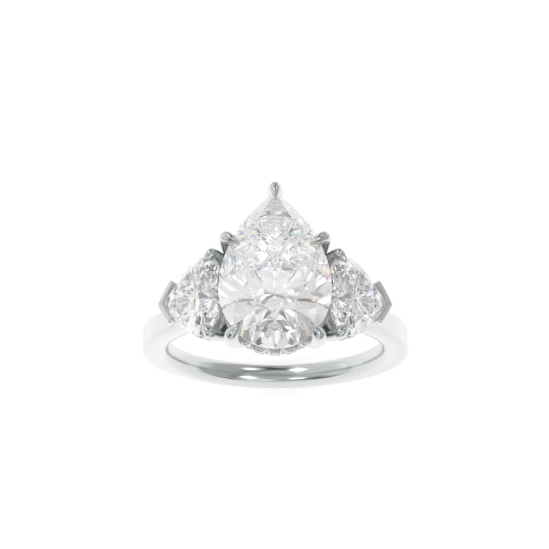 Michelle Solitaire (Heart Version) Pear