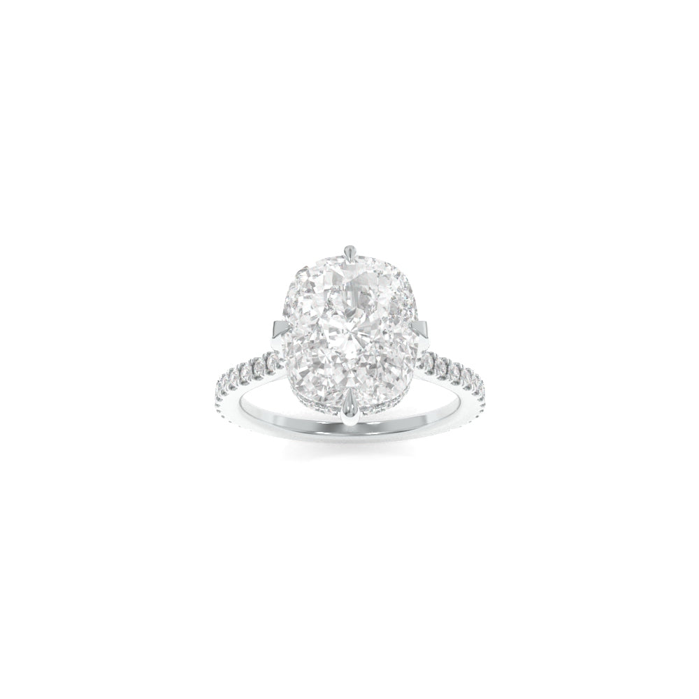 Nora Ring - 10.5x9mm Modern Cushion TTG Moissanite