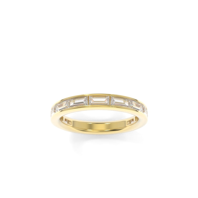 Parker Band Step Cut Baguettes - 18k Yellow Gold