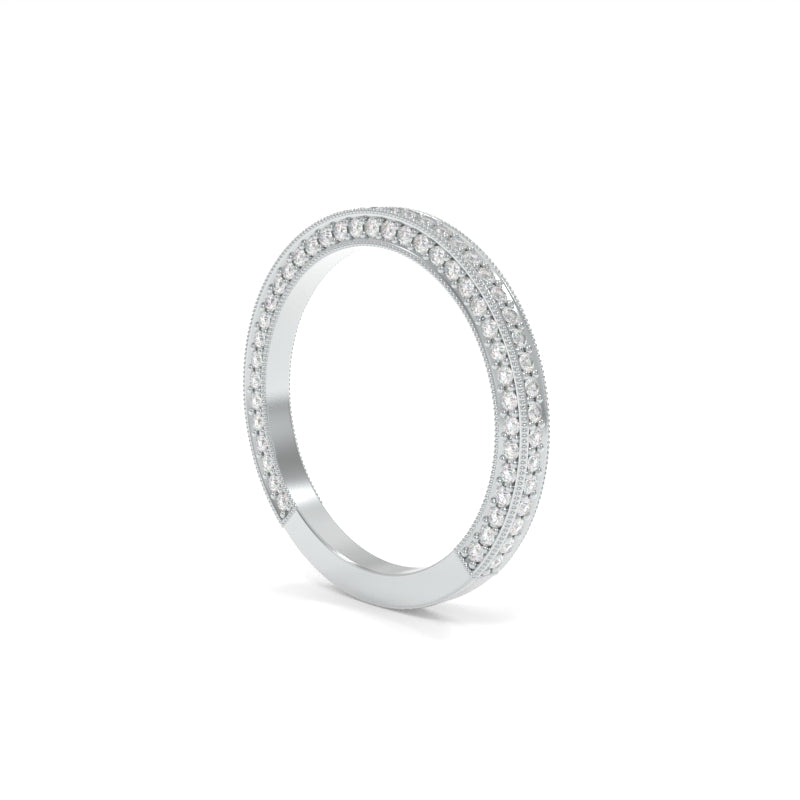 Quinn 3/4 Band - 18K White Gold