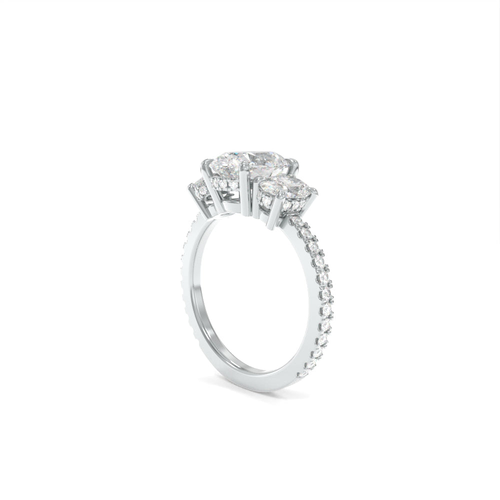 Samantha Ring - 9x7mm Modern Oval TTG Moissanite