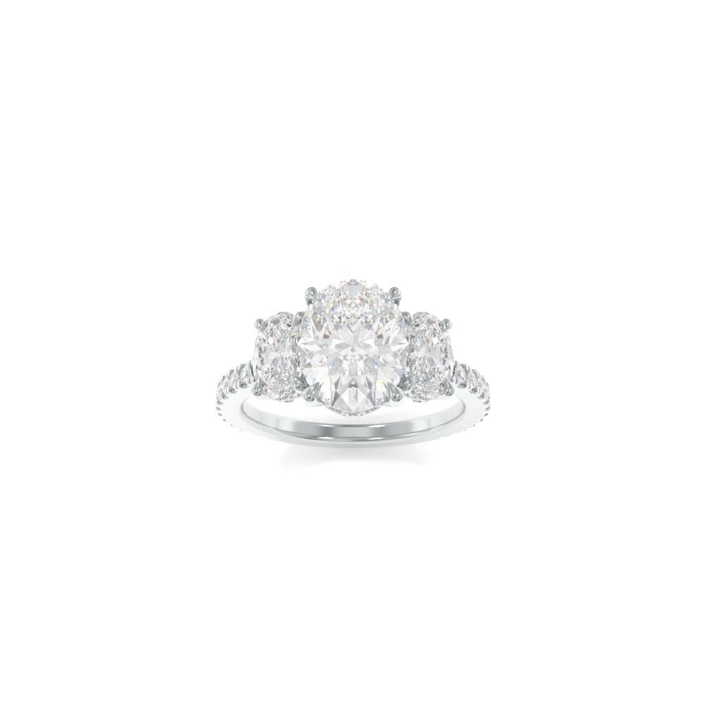Samantha Ring - 9x7mm Modern Oval TTG Moissanite