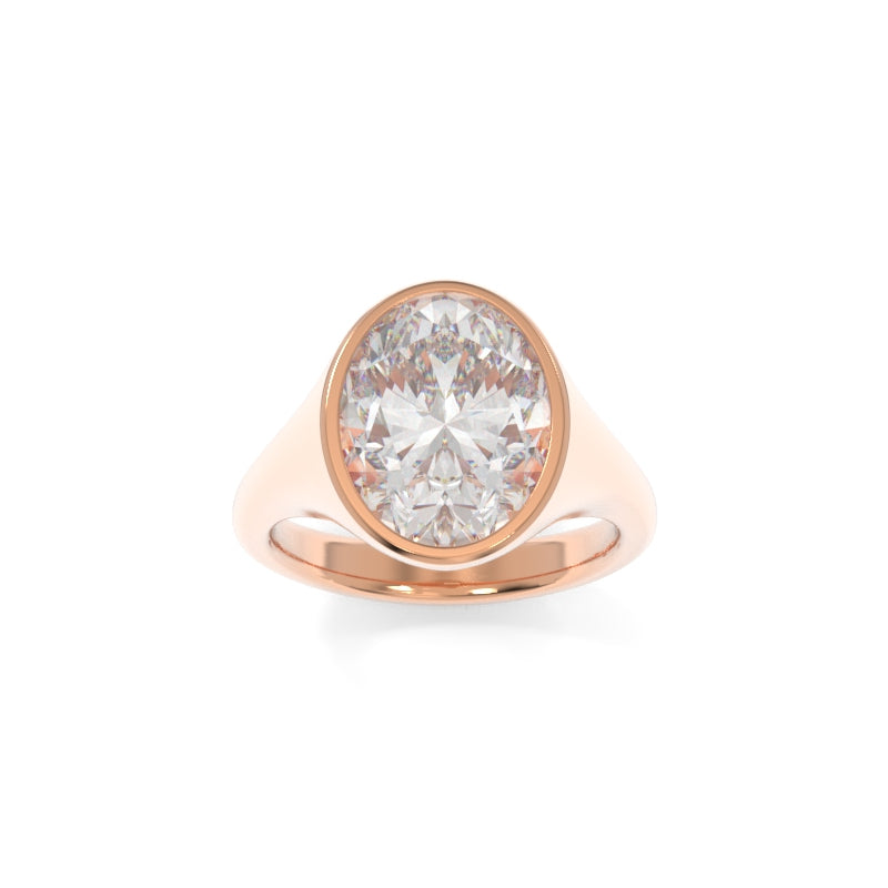 Sculpted Signet Ring Oval