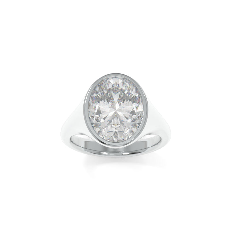 Sculpted Signet Ring Oval