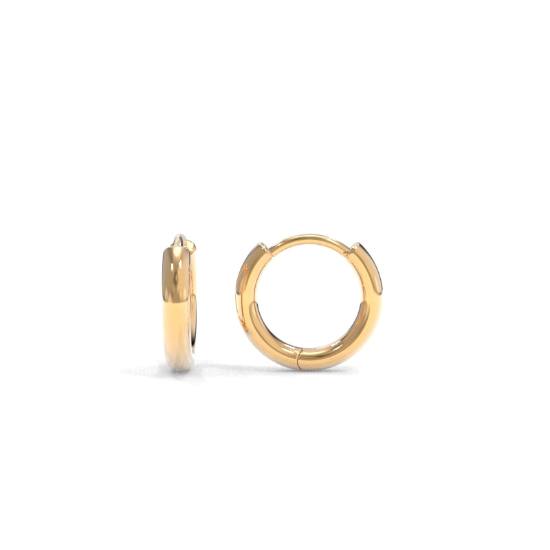 Solid Huggie Hoops