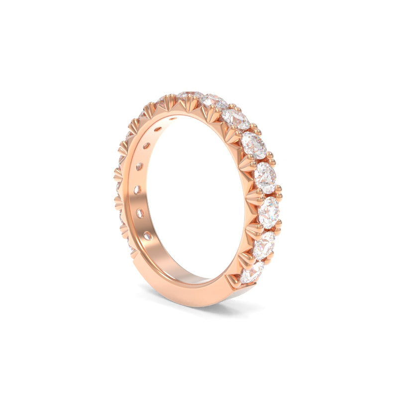 Sonia 3/4 Band Lab Grown Diamond - 18K Rose Gold