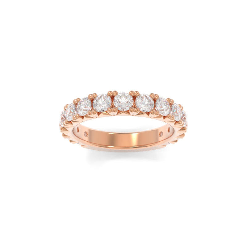 Sonia 3/4 Band Lab Grown Diamond - 18K Rose Gold