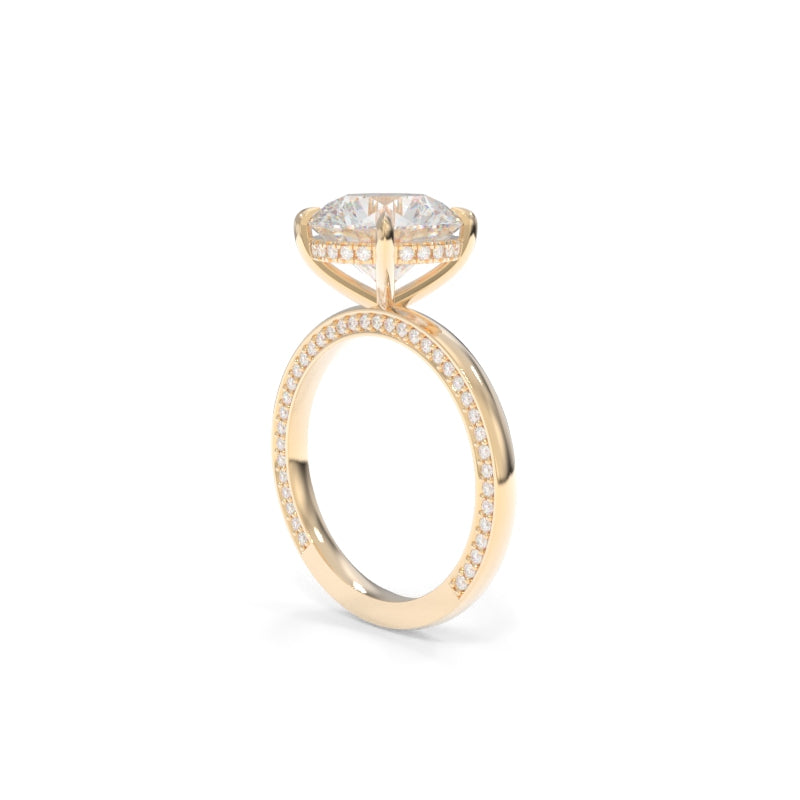Olivia Ring - 3.27ct F VVS1 Round Lab Grown Diamond