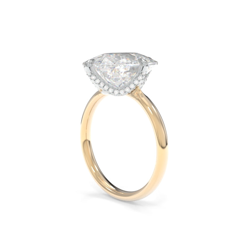 Selena Solitaire (JL&#39;s Version 2) - 6.01ct D VS1 Cushion Lab Grown Diamond