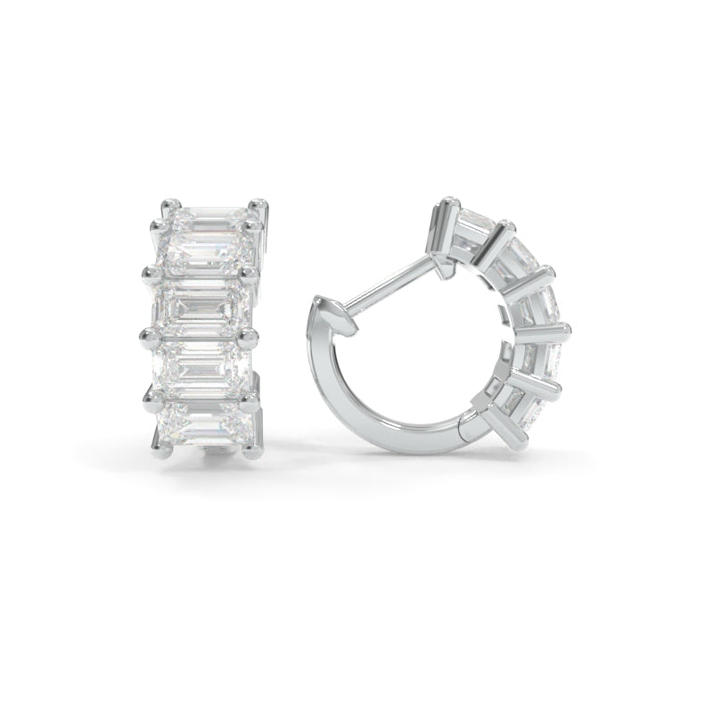 Maya Huggies - 18k White Gold