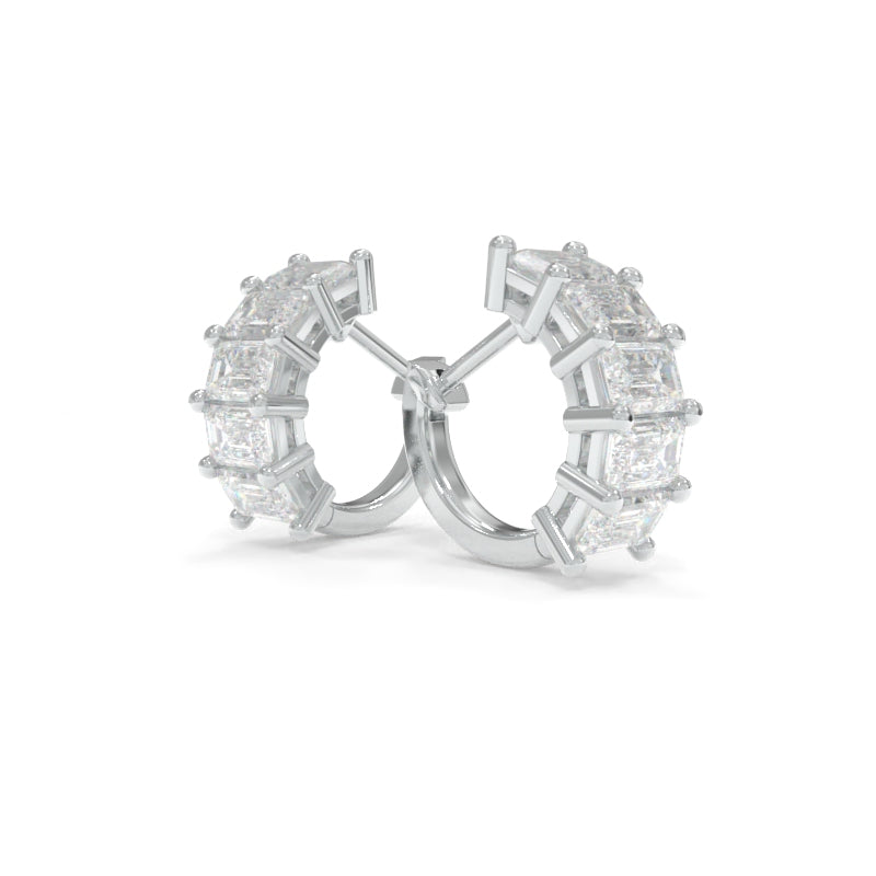 Maya Huggies - 18k White Gold