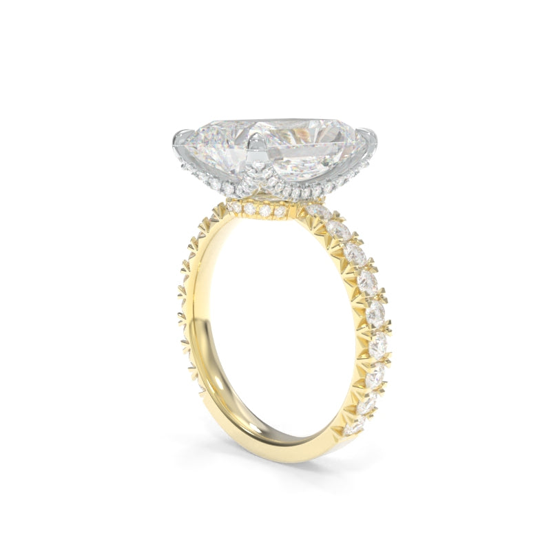 Selena Ring (JL's Version 2) - 5.05ct E VS1 Radiant Lab Grown Diamond