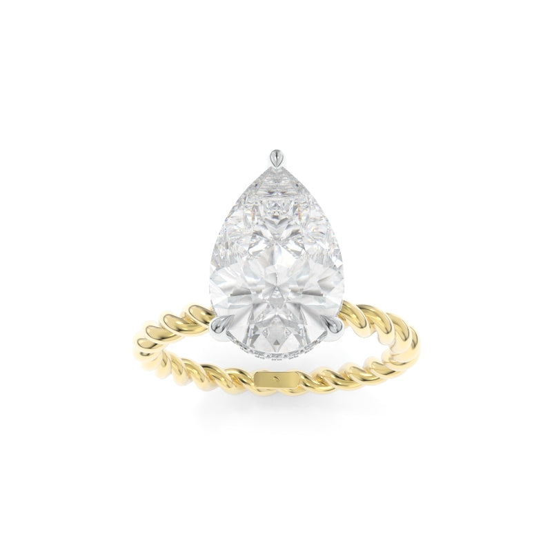 Camilla Solitaire - 3.52ct F VS1 Pear Shape Lab Grown Diamond