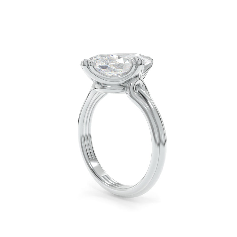 Edith Solitaire - 4.01ct E VVS2 Antique Moval Lab Grown Diamond