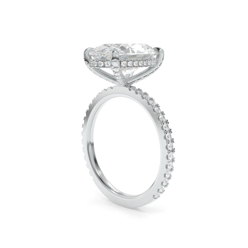 Taylor Ring - 4.01ct D VS1 Oval Lab Grown Diamond