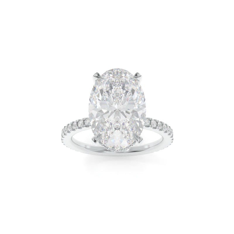 Taylor Ring - 4.01ct D VS1 Oval Lab Grown Diamond