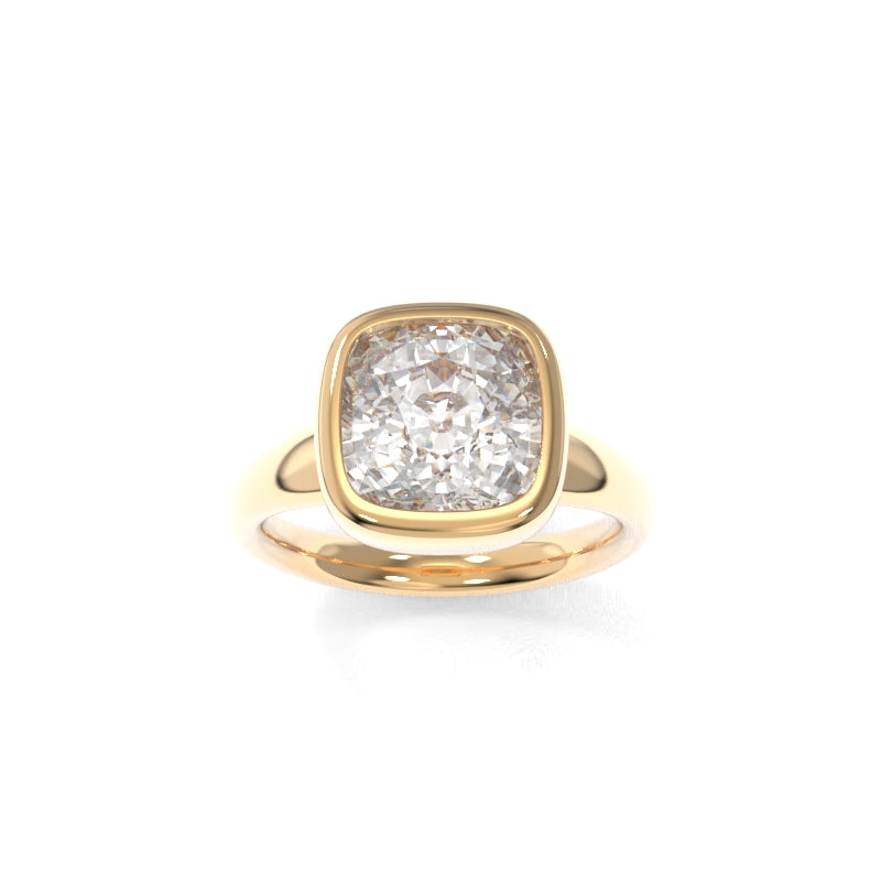 Este Solitaire - 3.05ct. D VS1 Cushion Lab Grown Diamond