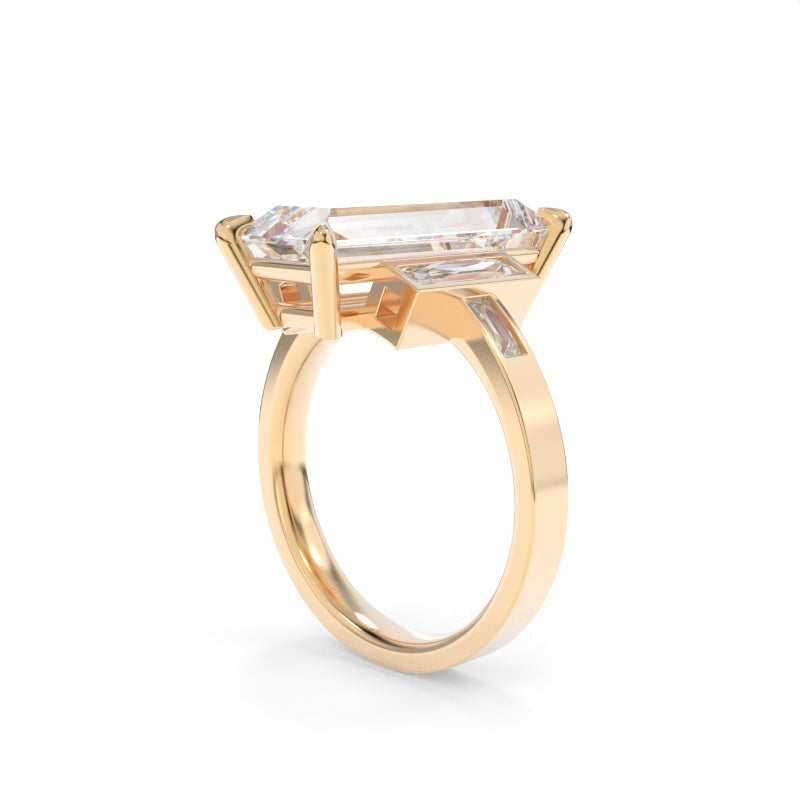 Lauren Ring - 5.20ct F VS1 Baguette Lab Grown Diamond