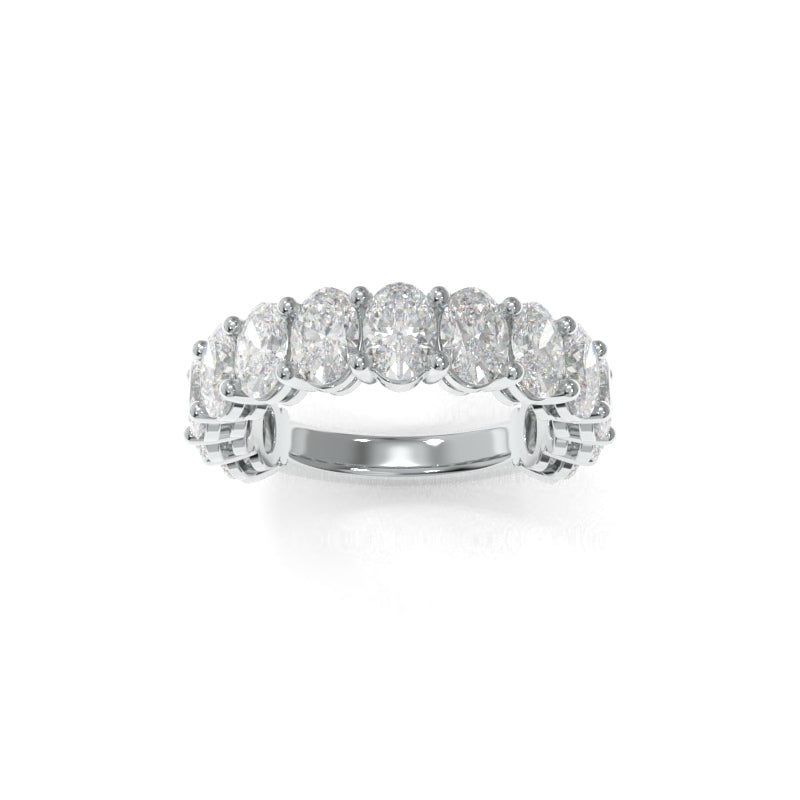 Maya Oval Large Band Lab Grown Diamond - Platinum