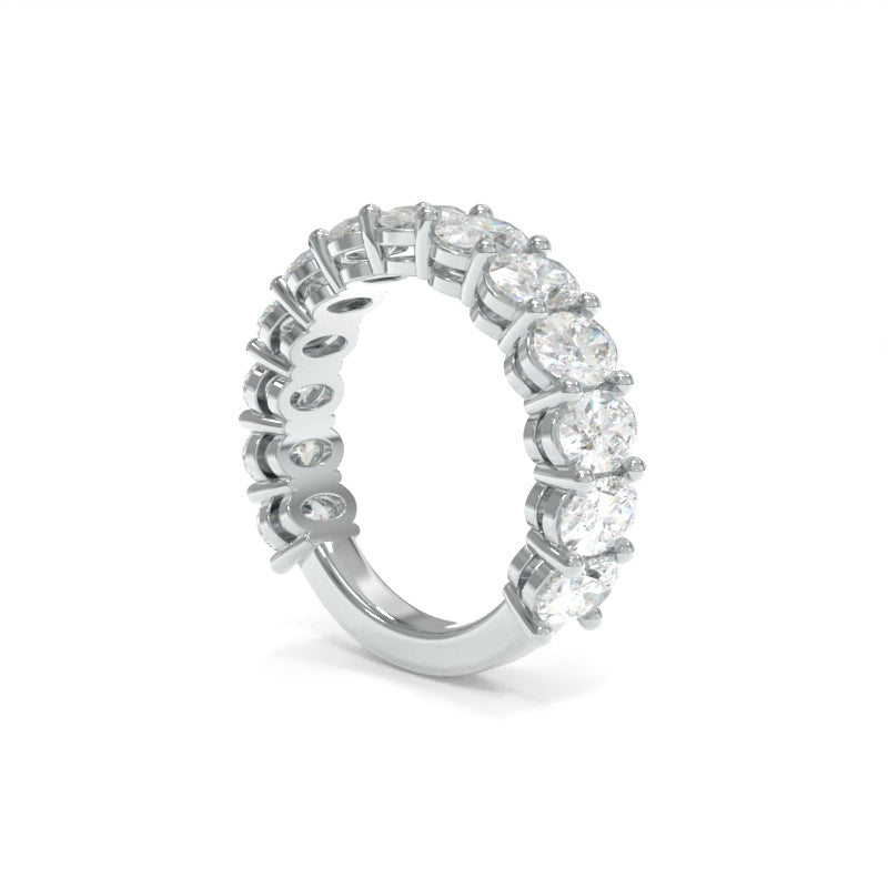 Maya Oval Large Band Lab Grown Diamond - Platinum