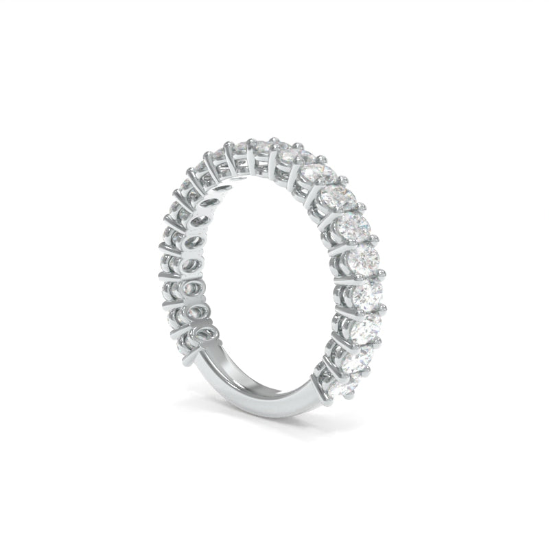 Maya Oval Petite Band- Platinum