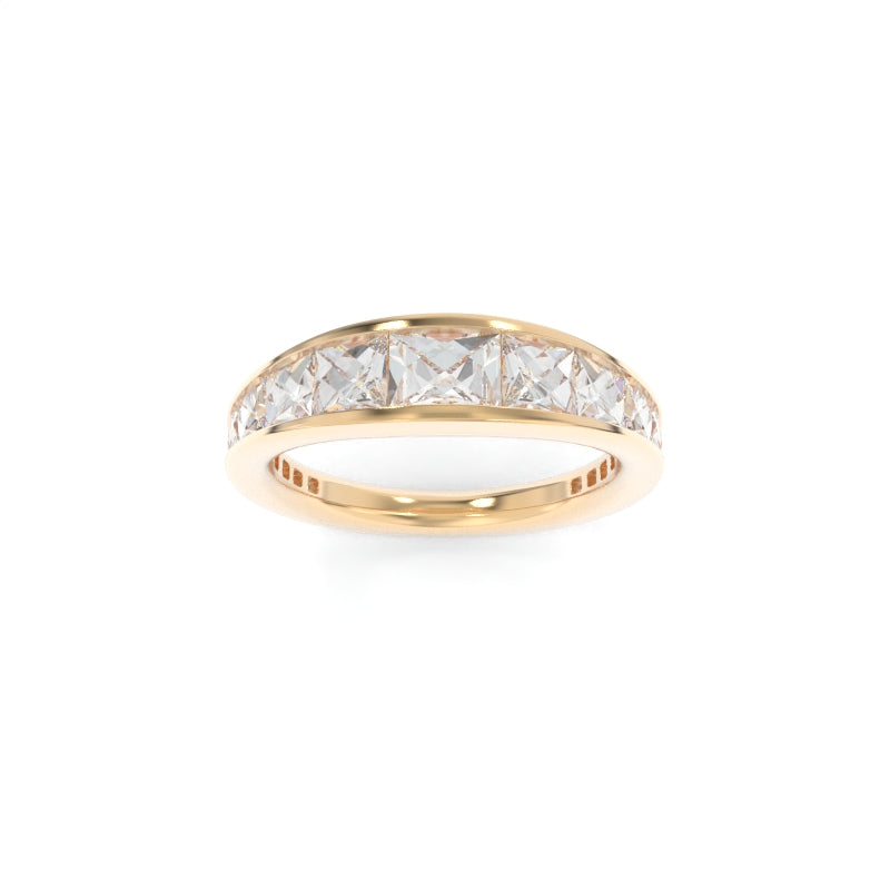 Aubrey Band Lab Grown Diamond - 18K Champagne Gold