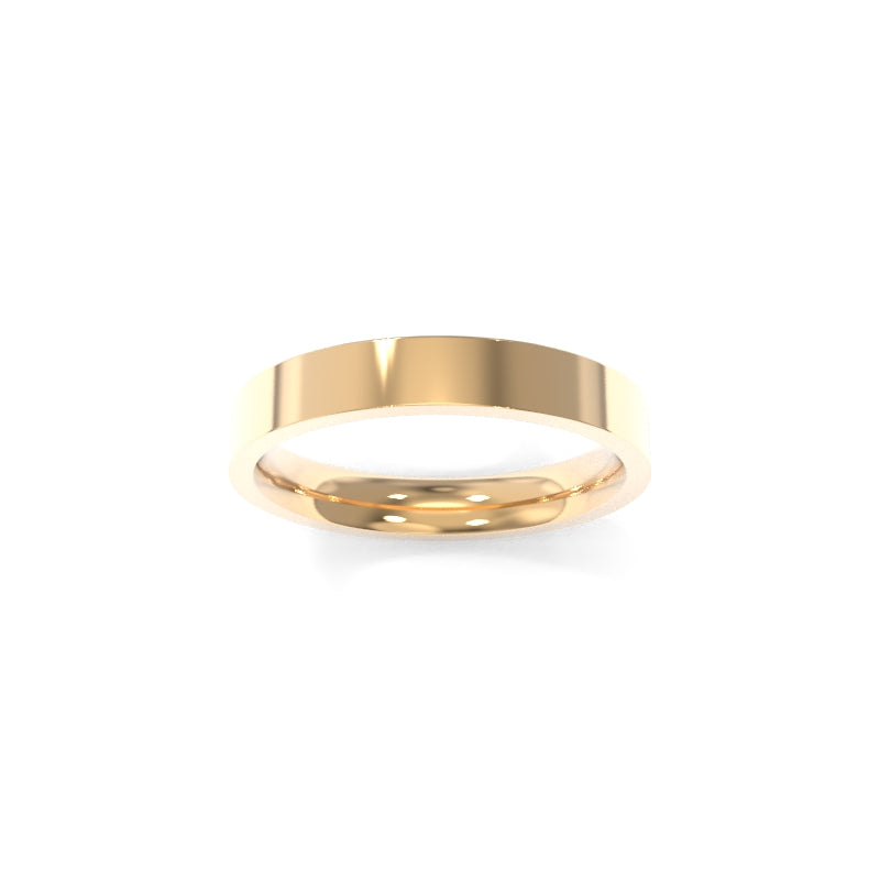 Pipe Cut Band 3mm - 18K Champagne Gold