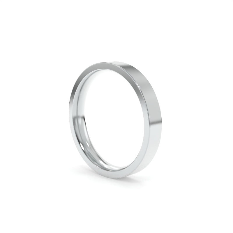 Pipe Cut Band 2.8mm - Platinum