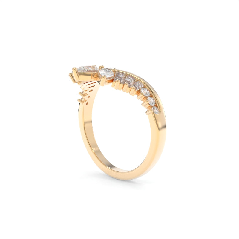 Xena Band - 18K Champagne Gold
