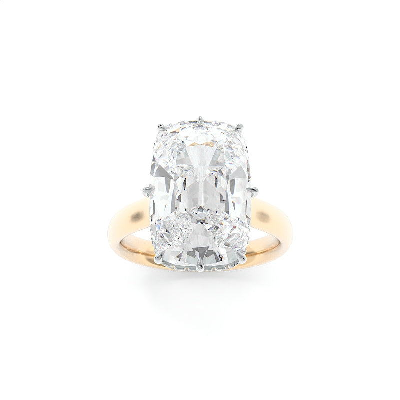 Lynniebeth Solitaire - 5.60ct F VS1 Old Mine Cushion Cut Lab Grown Diamond