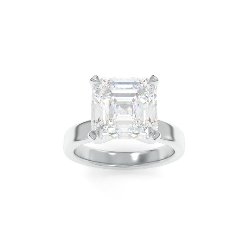 Simone Solitaire - 4.59ct E VS1 Asscher Cut Lab Grown Diamond