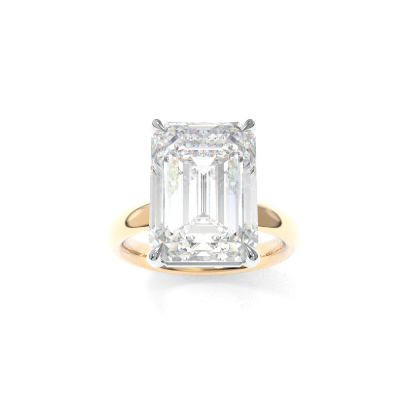 Sinclair Solitaire - 8.07ct F VVS2 Emerald Cut Lab Grown Diamond