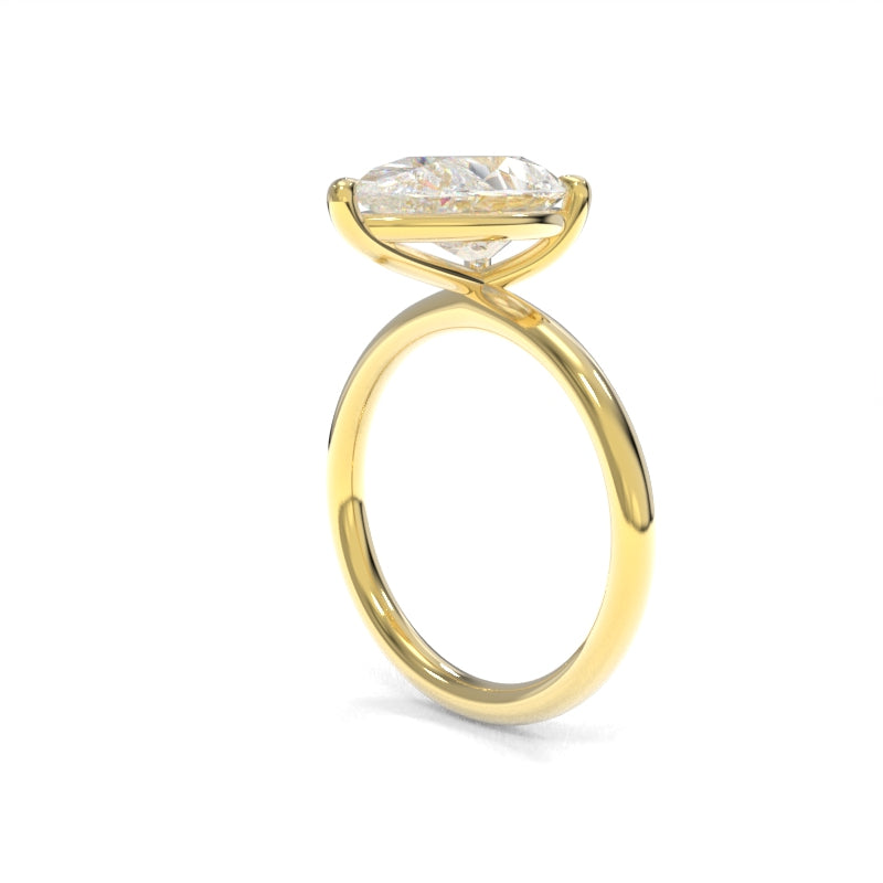 Taylor Solitaire Modified- 3.16ct F VVS2 Pear Shape Lab Grown Diamond