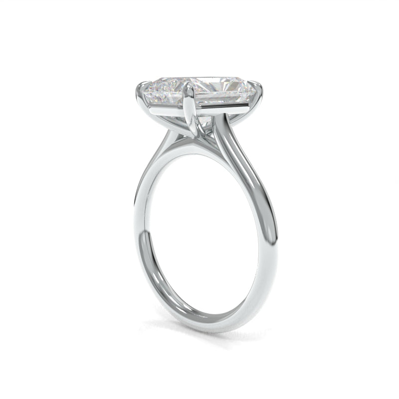 Elle Solitaire Modified- 3.08ct F VS1 Radiant Lab Grown Diamond
